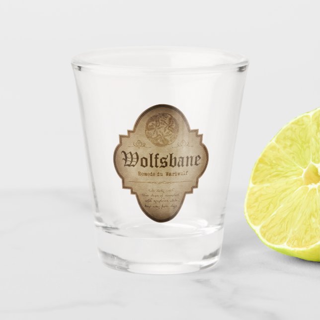 Vaso De Chupito Wolfsbane Werewolf Apothecary Halloween (Anverso)