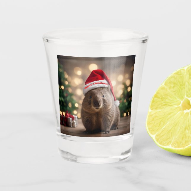 Vaso De Chupito "Wombat Wonderland: Una noche de Navidades acogedo (Anverso)
