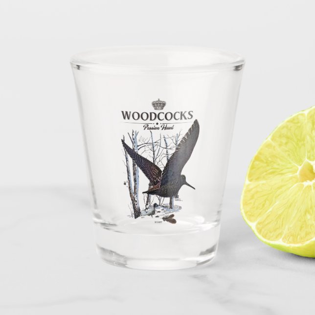Vaso De Chupito Woodcocks - Caza de la Pasión (Anverso)