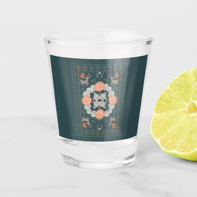 Vaso De Chupito Woodland encantado (Anverso)