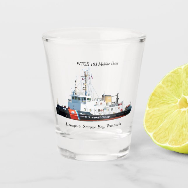 Vaso de chupito WTGB 103 Mobile Bay (Anverso)