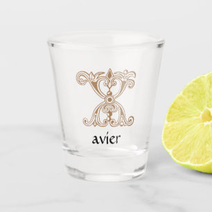 Vaso De Chupito X Capital Decorativo Botánico Medieval