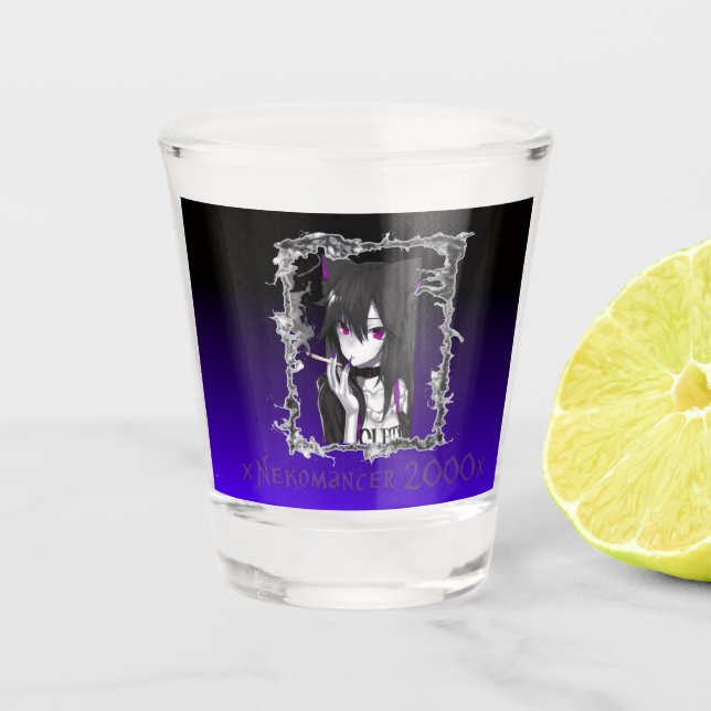 Vaso de chupito xNekomancer 2000x (Anverso)