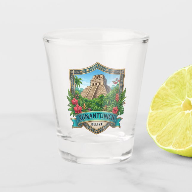 Vaso De Chupito Xunantunich Belice (Anverso)