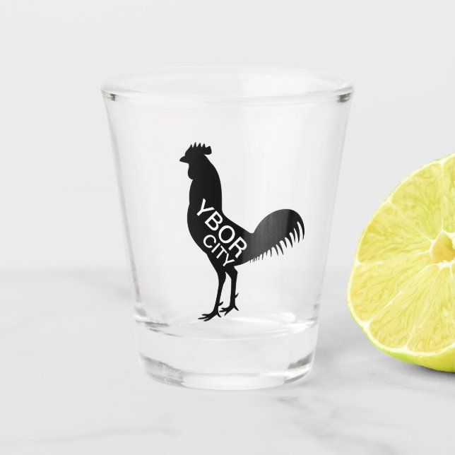 Vaso De Chupito Ybor City Rooster (Anverso)