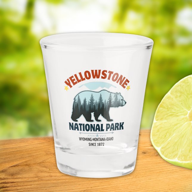 Vaso De Chupito Yellowstone Bear – Cheers to the Great Outdoors (Subido por el creador)