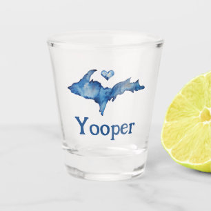Vaso De Chupito Yooper U.P. Watercolor