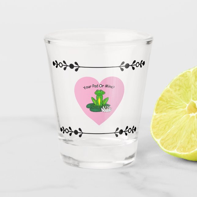 Vaso De Chupito Your Pad or Mine? Valentine's Day Shot glass (Anverso)