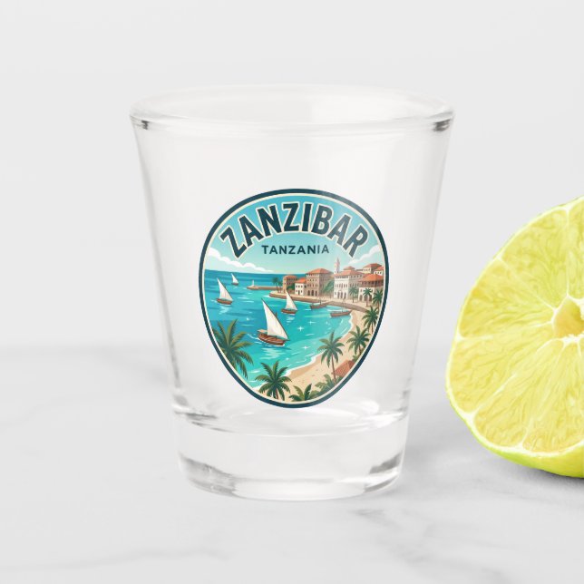 Vaso De Chupito Zanzibar Tanzania (Anverso)