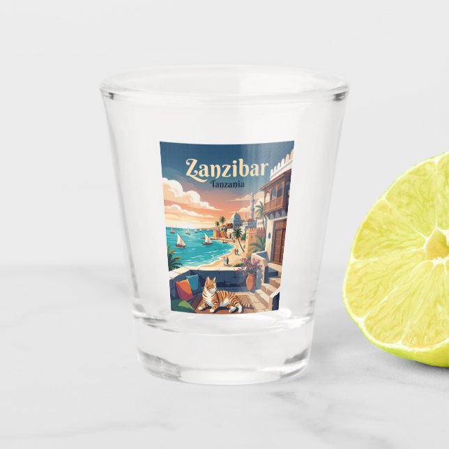 Vaso De Chupito Zanzíbar Tanzania (Anverso)