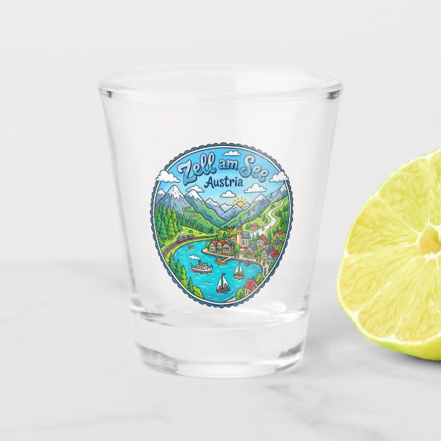 Vaso De Chupito Zell am See Austria (Anverso)