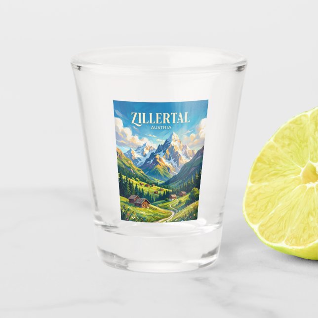 Vaso De Chupito Zillertal Austria (Anverso)