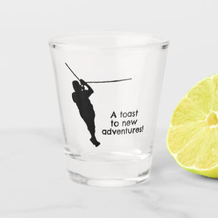 Vaso De Chupito Zipline Adventures Diseño Vidrio Shot