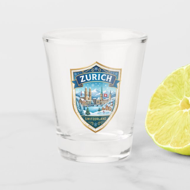 Vaso De Chupito Zurich Suiza (Anverso)