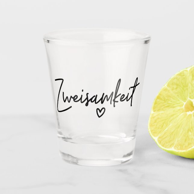 Vaso De Chupito Zweisamkeit, Palabra alemana, Togetherness, Aleman (Anverso)