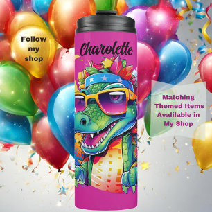 Vaso de Cocodrilo Personalizable Rosa