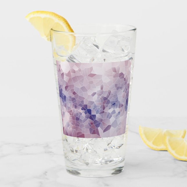Vaso de diseño púrpura (Anverso (hielo))