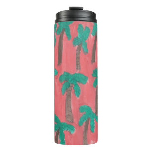 Vaso de la palmera de la acuarela
