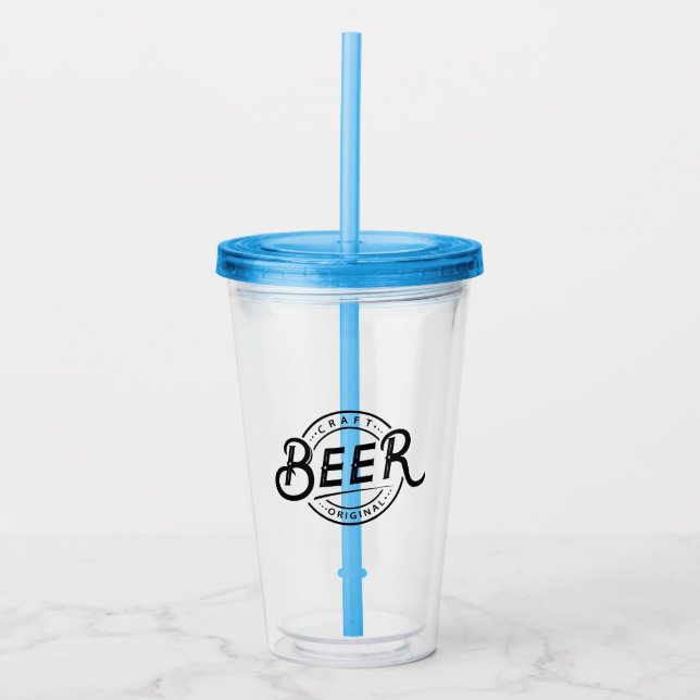 Vaso de logotipo de acrílico personalizado (Anverso)
