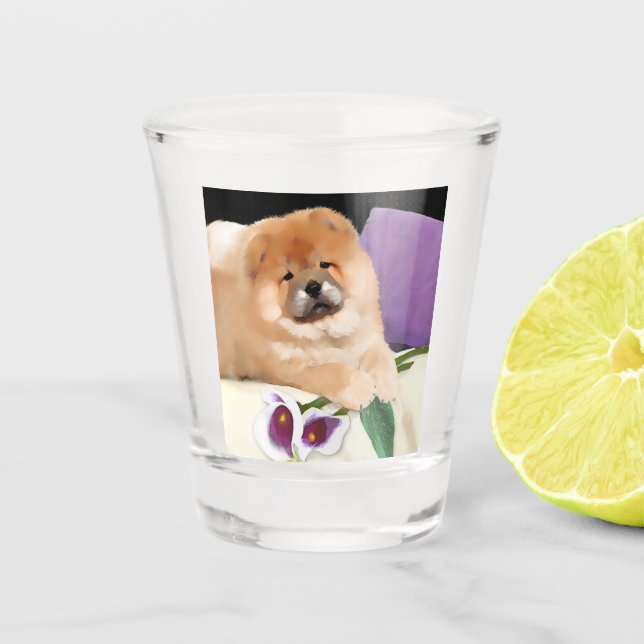 Vaso de medida del perro chino de CALLIE (Anverso)