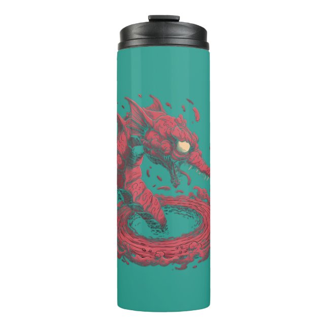 Vaso de monstruo marino de arte cómico (Anverso)