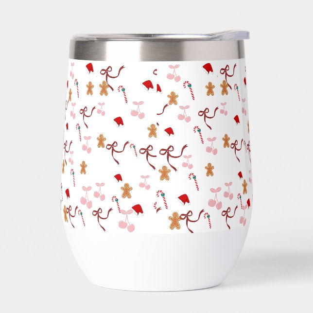 Vaso de Navidad de jengibre Coquette (Izquierdo)
