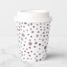 Vaso de Papel con Confeti de Aquarela de Puntos de