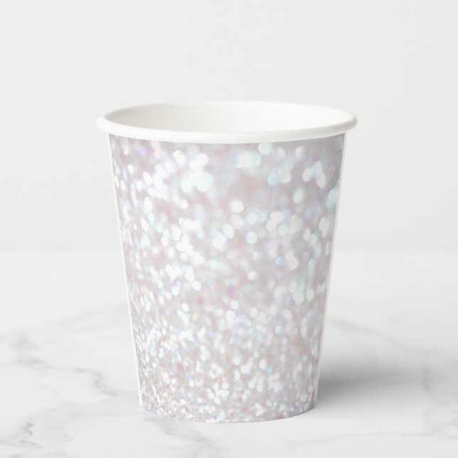 Vaso de papel con destellos blancos (Anverso)
