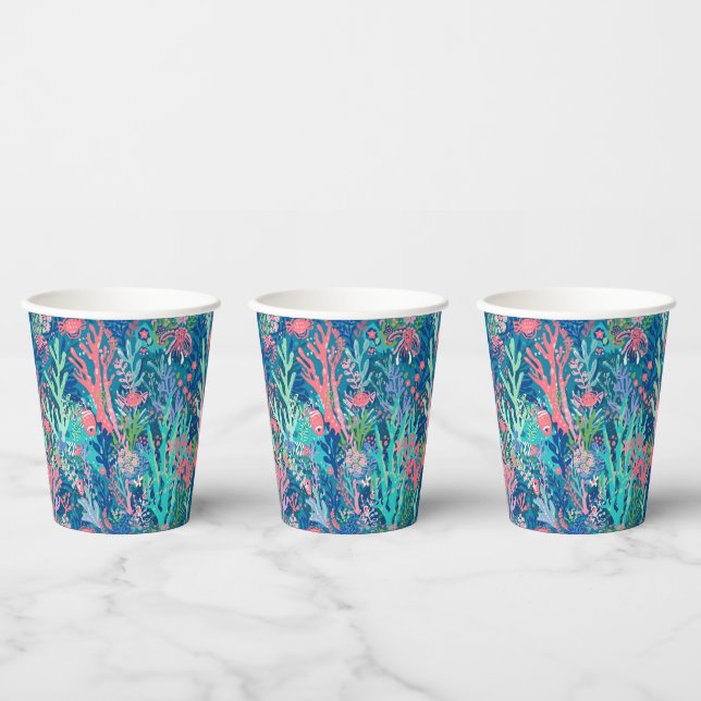 Vaso de papel con gráfico elegante (Multi)
