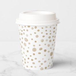 Vaso de Papel con Lunares de Acuarela Confeti de C