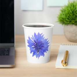 Vaso de papel con maíz azul