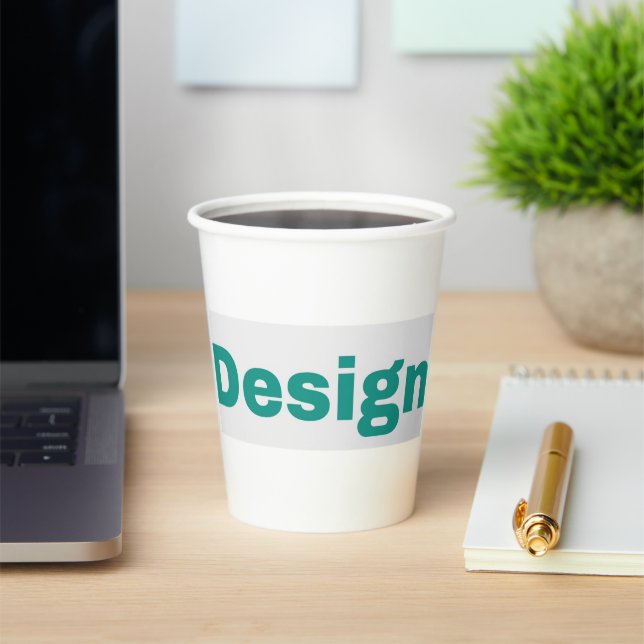 Vaso de Papel con Tapa 8oz (in situ)