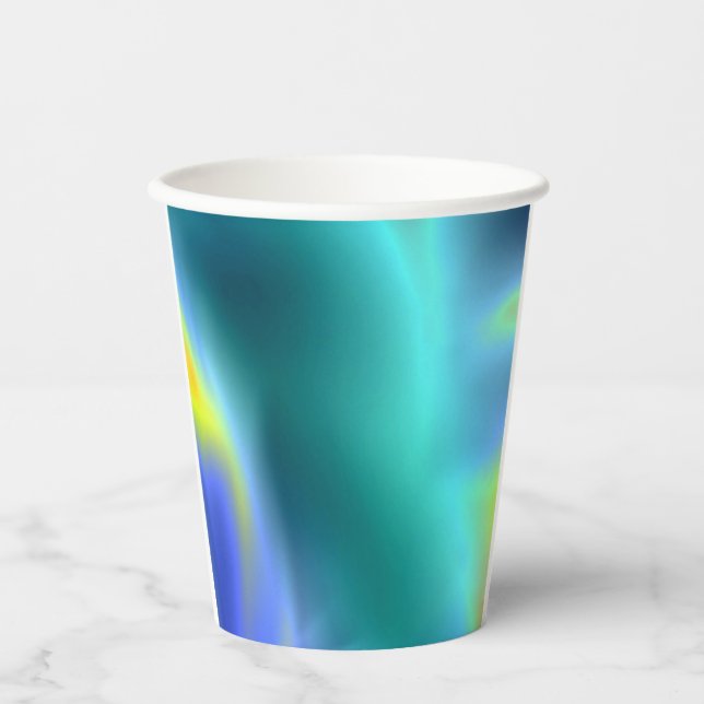 Vaso de papel de agua luminoso (Anverso)