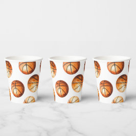 Vaso de papel de baloncesto
