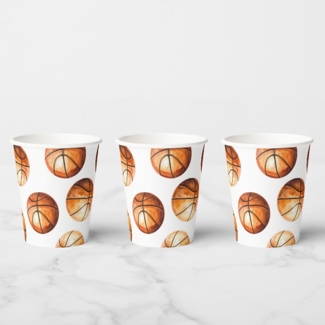 Vaso de papel de baloncesto (Multi)