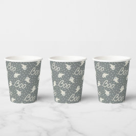 Vaso de papel de fantasma lindo de Halloween. Fant