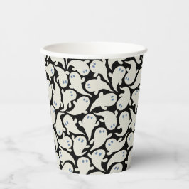 Vaso de papel de fantasma lindo de Halloween. Fant