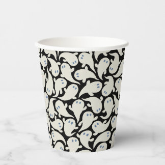 Vaso de papel de fantasma lindo de Halloween. Fant