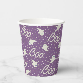 Vaso de papel de fantasma lindo de Halloween. Fant
