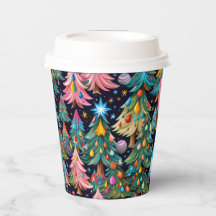 Vaso de papel de Navidad