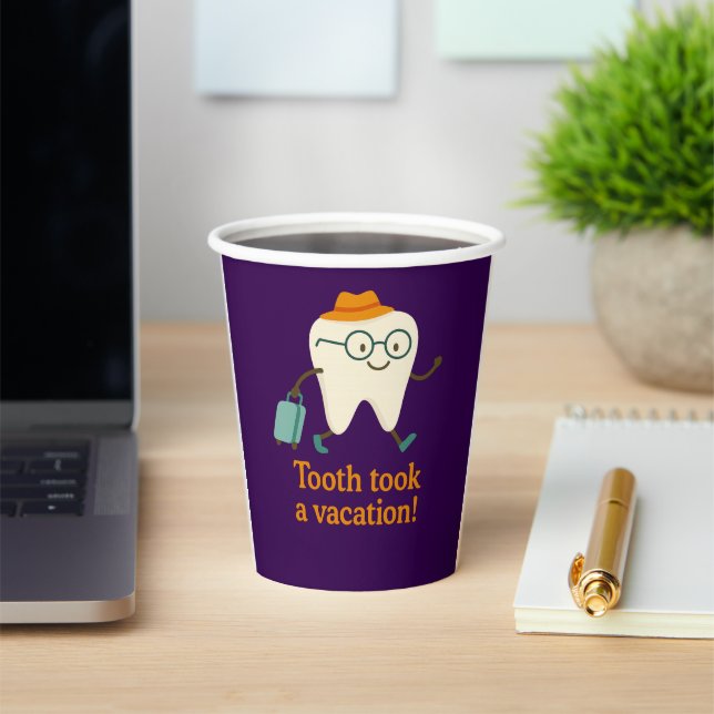 Vaso de Papel ¡Diente se Fue de Vacaciones! | Dien (in situ)