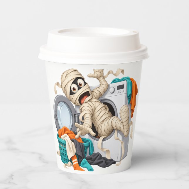 Vaso de papel divertido de Halloween (Anverso)