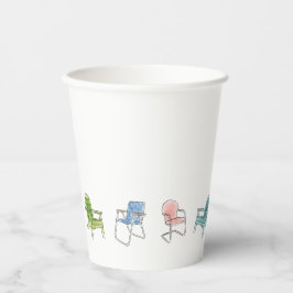 Vaso de papel divertido para verano