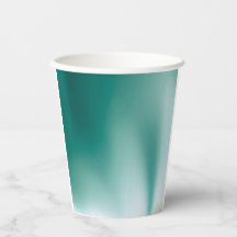 Vaso de papel esmeralda brumoso