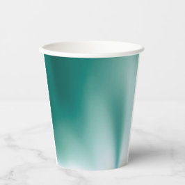 Vaso de papel esmeralda brumoso