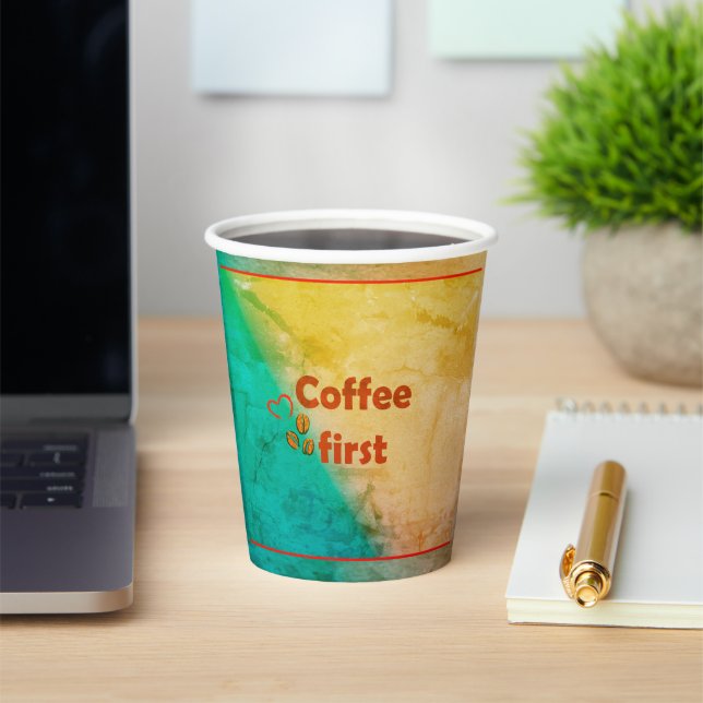 Vaso de papel para café (in situ)