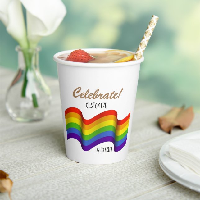Vaso de papel para celebrar el Orgullo (in situ)