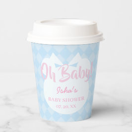 Vaso de papel para fiesta de compromiso Light Blue