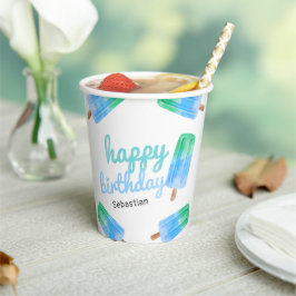 Vaso de papel para fiesta de cumpleaños Niño de pa