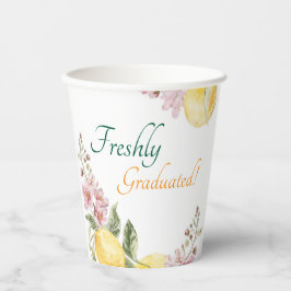 Vaso de papel para fiesta de graduación de limón r